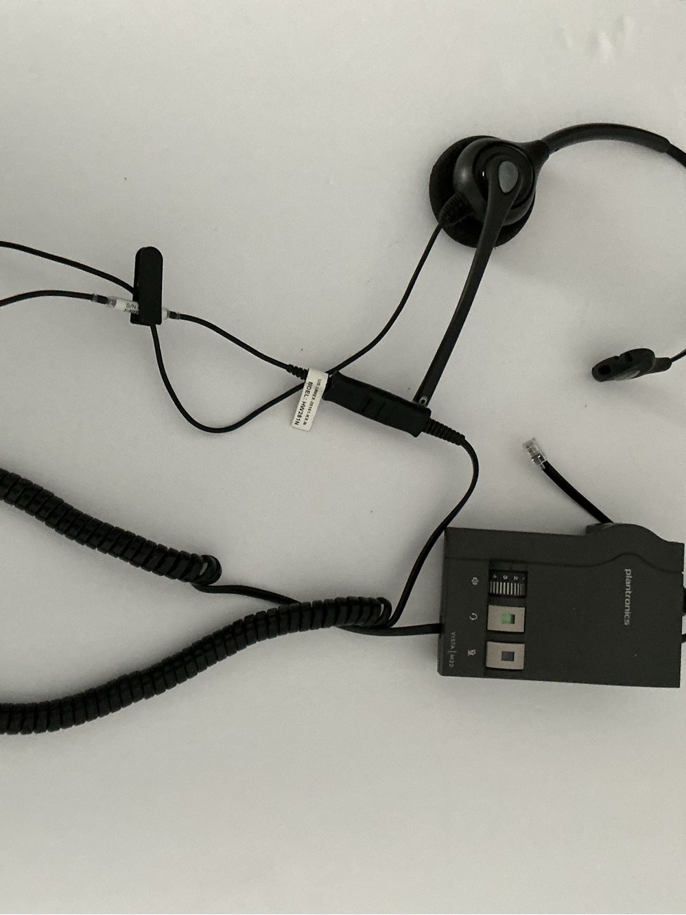 Black On-Ear Headset with Inline Control - Professional Audio